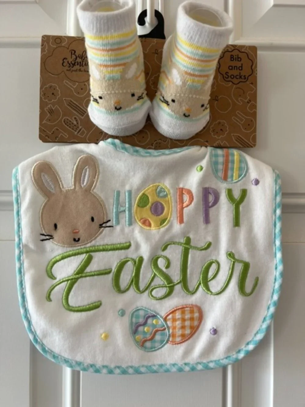 EASTER BIB AND BOOTIE SET